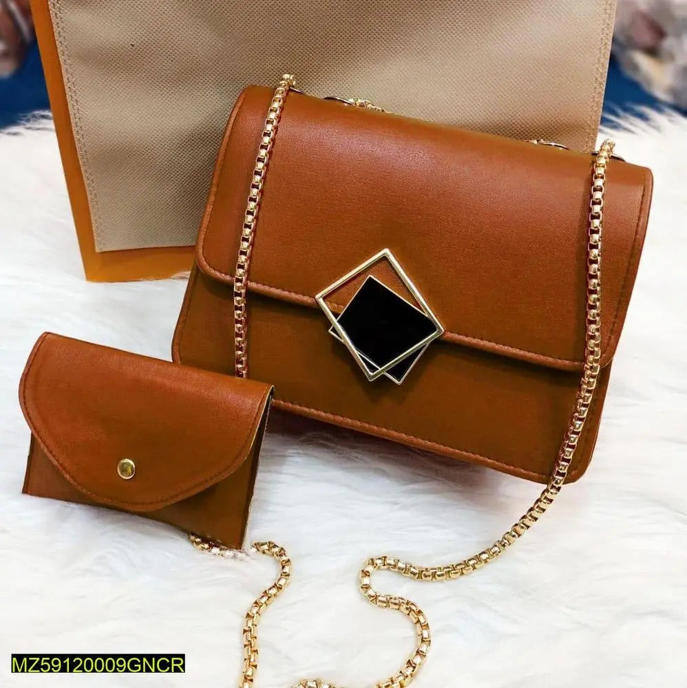 2 Pcs Pu Leather Hand Bag SwiftlyMart store
