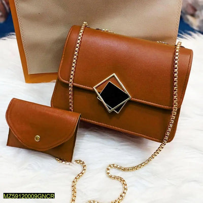2 Pcs Pu Leather Hand Bag SwiftlyMart store