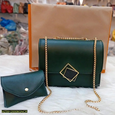 2 Pcs Pu Leather Hand Bag SwiftlyMart store